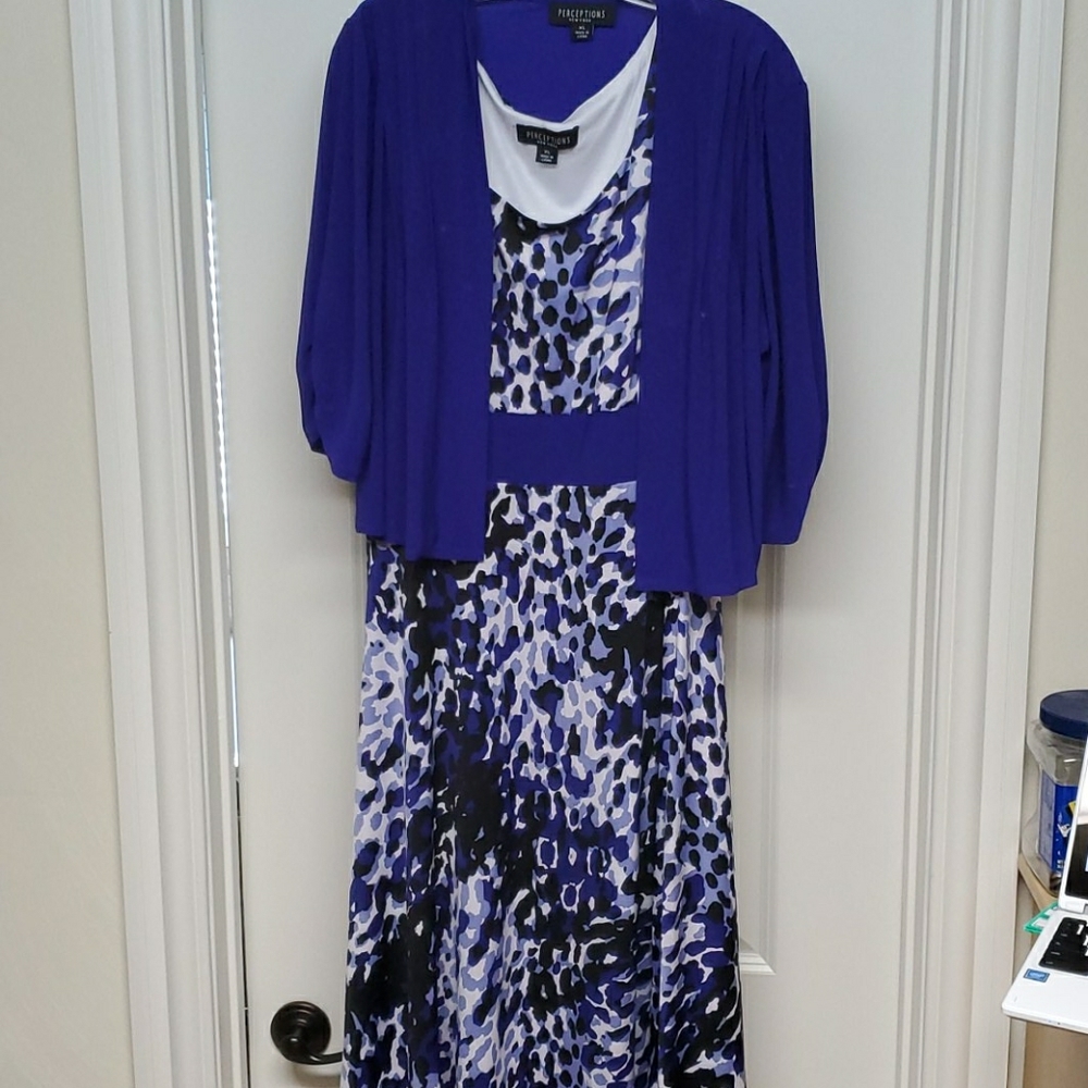 Purple Animal Print Dress